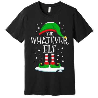 The Whatever Elf Christmas Family Matching Xmas Group Funny Premium T-Shirt