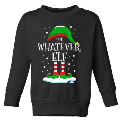 The Whatever Elf Christmas Family Matching Xmas Group Funny Toddler Sweatshirt