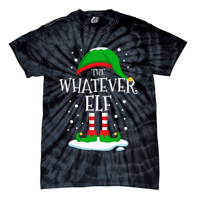 The Whatever Elf Christmas Family Matching Xmas Group Funny Tie-Dye T-Shirt