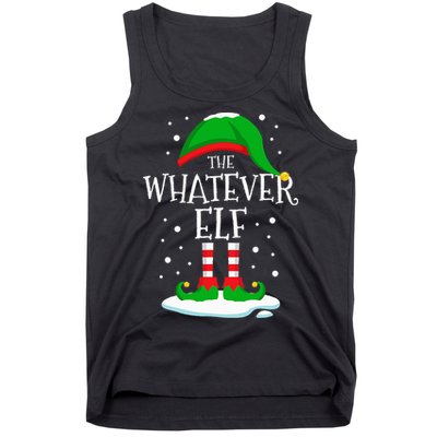 The Whatever Elf Christmas Family Matching Xmas Group Funny Tank Top