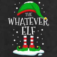 The Whatever Elf Christmas Family Matching Xmas Group Funny Golf Towel