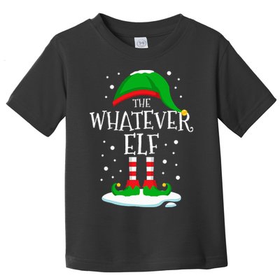 The Whatever Elf Christmas Family Matching Xmas Group Funny Toddler T-Shirt