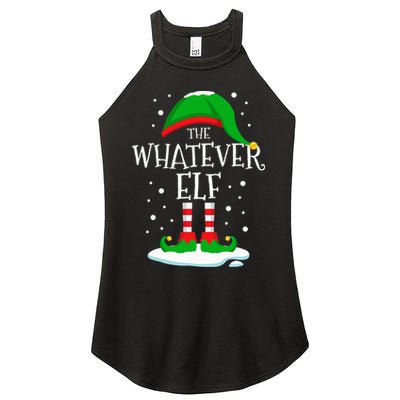 The Whatever Elf Christmas Family Matching Xmas Group Funny Women's Perfect Tri Rocker Tank