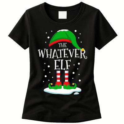 The Whatever Elf Christmas Family Matching Xmas Group Funny Womens T-Shirt