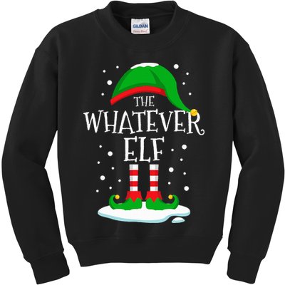 The Whatever Elf Christmas Family Matching Xmas Group Funny Kids Sweatshirt
