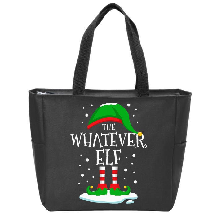 The Whatever Elf Christmas Family Matching Xmas Group Funny Zip Tote Bag
