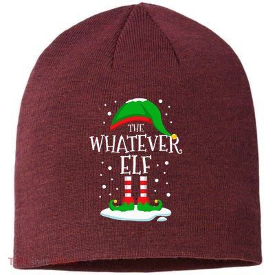 The Whatever Elf Christmas Family Matching Xmas Group Funny Sustainable Beanie