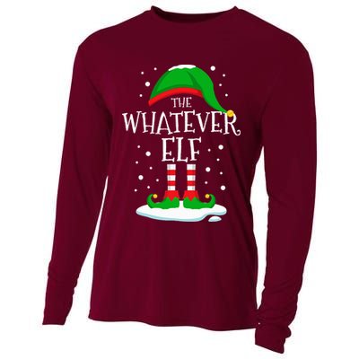 The Whatever Elf Christmas Family Matching Xmas Group Funny Cooling Performance Long Sleeve Crew