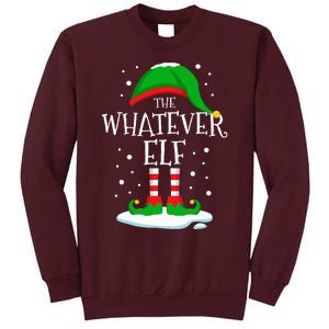 The Whatever Elf Christmas Family Matching Xmas Group Funny Tall Sweatshirt