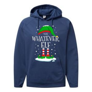 The Whatever Elf Christmas Family Matching Xmas Group Funny Performance Fleece Hoodie