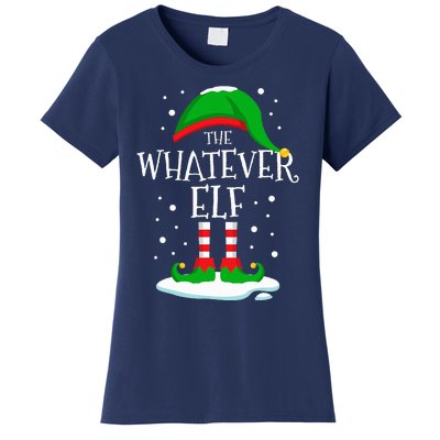 The Whatever Elf Christmas Family Matching Xmas Group Funny Women's T-Shirt