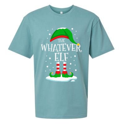 The Whatever Elf Christmas Family Matching Xmas Group Funny Sueded Cloud Jersey T-Shirt