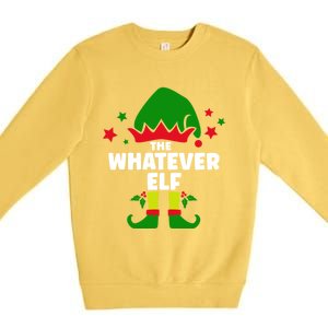 The Whatever Elf Funny Christmas Matching Decorations Family Gift Premium Crewneck Sweatshirt