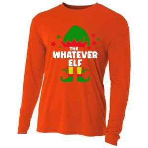 The Whatever Elf Funny Christmas Matching Decorations Family Gift Cooling Performance Long Sleeve Crew