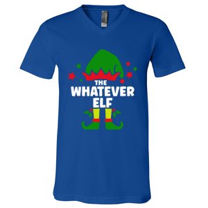 The Whatever Elf Funny Christmas Matching Decorations Family Gift V-Neck T-Shirt