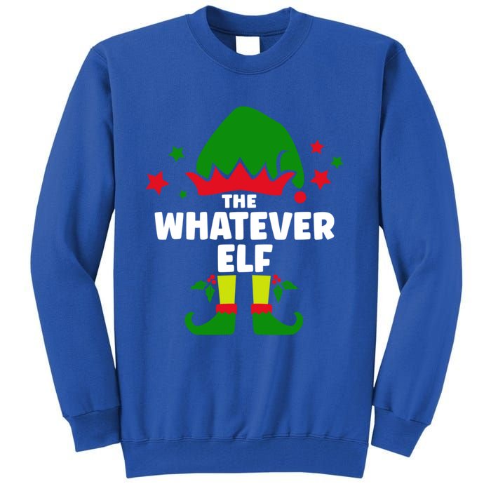 The Whatever Elf Funny Christmas Matching Decorations Family Gift Tall Sweatshirt