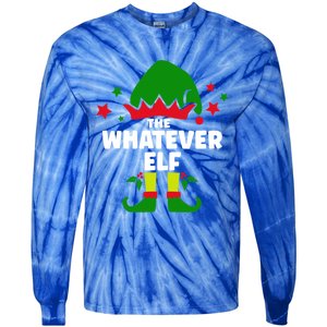 The Whatever Elf Funny Christmas Matching Decorations Family Gift Tie-Dye Long Sleeve Shirt