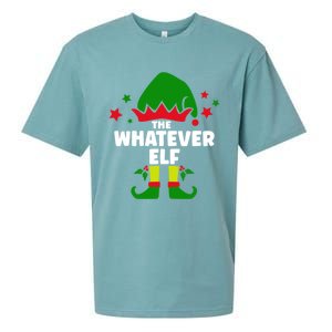 The Whatever Elf Funny Christmas Matching Decorations Family Gift Sueded Cloud Jersey T-Shirt