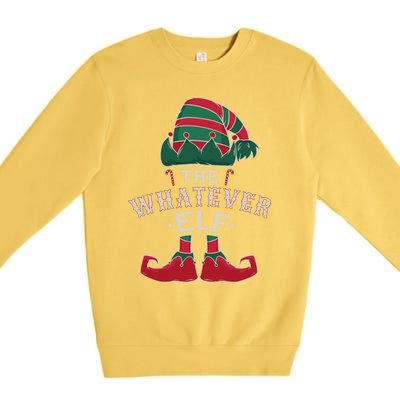 The Whatever Elf Cute Ugly Christmas Sweater Family Gift Premium Crewneck Sweatshirt