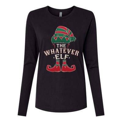 The Whatever Elf Cute Ugly Christmas Sweater Family Gift Womens Cotton Relaxed Long Sleeve T-Shirt