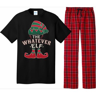 The Whatever Elf Cute Ugly Christmas Sweater Family Gift Pajama Set