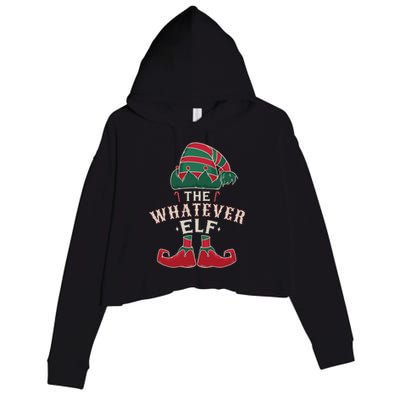 The Whatever Elf Cute Ugly Christmas Sweater Family Gift Crop Fleece Hoodie