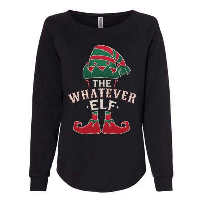 The Whatever Elf Cute Ugly Christmas Sweater Family Gift Womens California Wash Sweatshirt