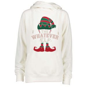 The Whatever Elf Cute Ugly Christmas Sweater Family Gift Womens Funnel Neck Pullover Hood