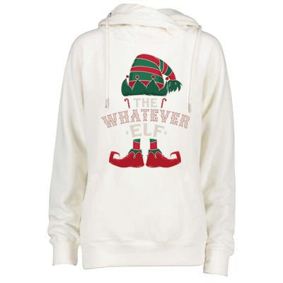 The Whatever Elf Cute Ugly Christmas Sweater Family Gift Womens Funnel Neck Pullover Hood