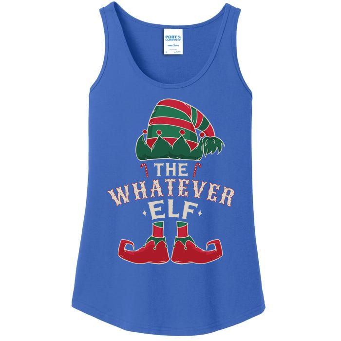 The Whatever Elf Cute Ugly Christmas Sweater Family Gift Ladies Essential Tank