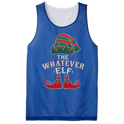 The Whatever Elf Cute Ugly Christmas Sweater Family Gift Mesh Reversible Basketball Jersey Tank