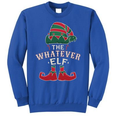 The Whatever Elf Cute Ugly Christmas Sweater Family Gift Tall Sweatshirt