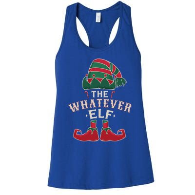 The Whatever Elf Cute Ugly Christmas Sweater Family Gift Women's Racerback Tank