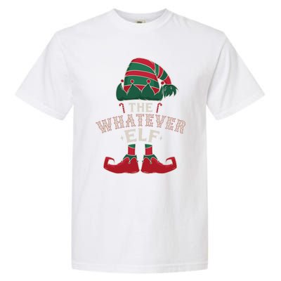 The Whatever Elf Cute Ugly Christmas Sweater Family Gift Garment-Dyed Heavyweight T-Shirt