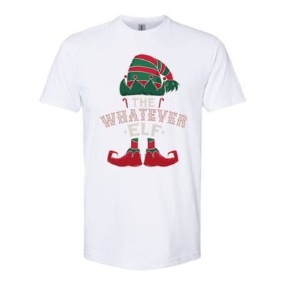 The Whatever Elf Cute Ugly Christmas Sweater Family Gift Softstyle CVC T-Shirt