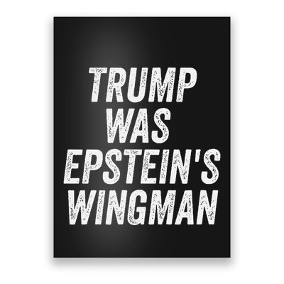 Trump Was EpsteinS Wingman Poster