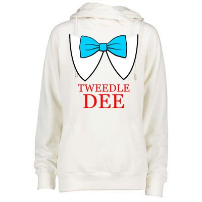 Tweedle Dee Costume Womens Funnel Neck Pullover Hood