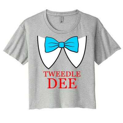 Tweedle Dee Costume Women's Crop Top Tee