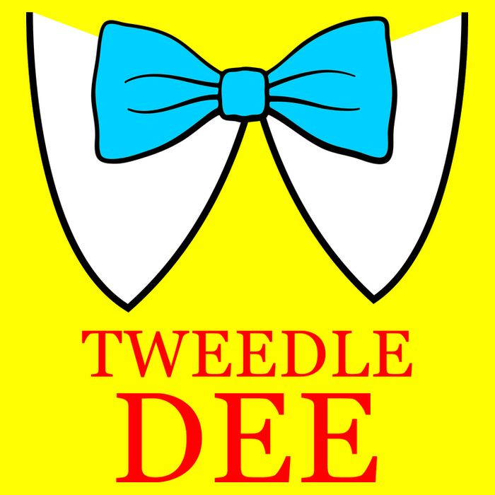 Tweedle Dee Costume Womens T-Shirt