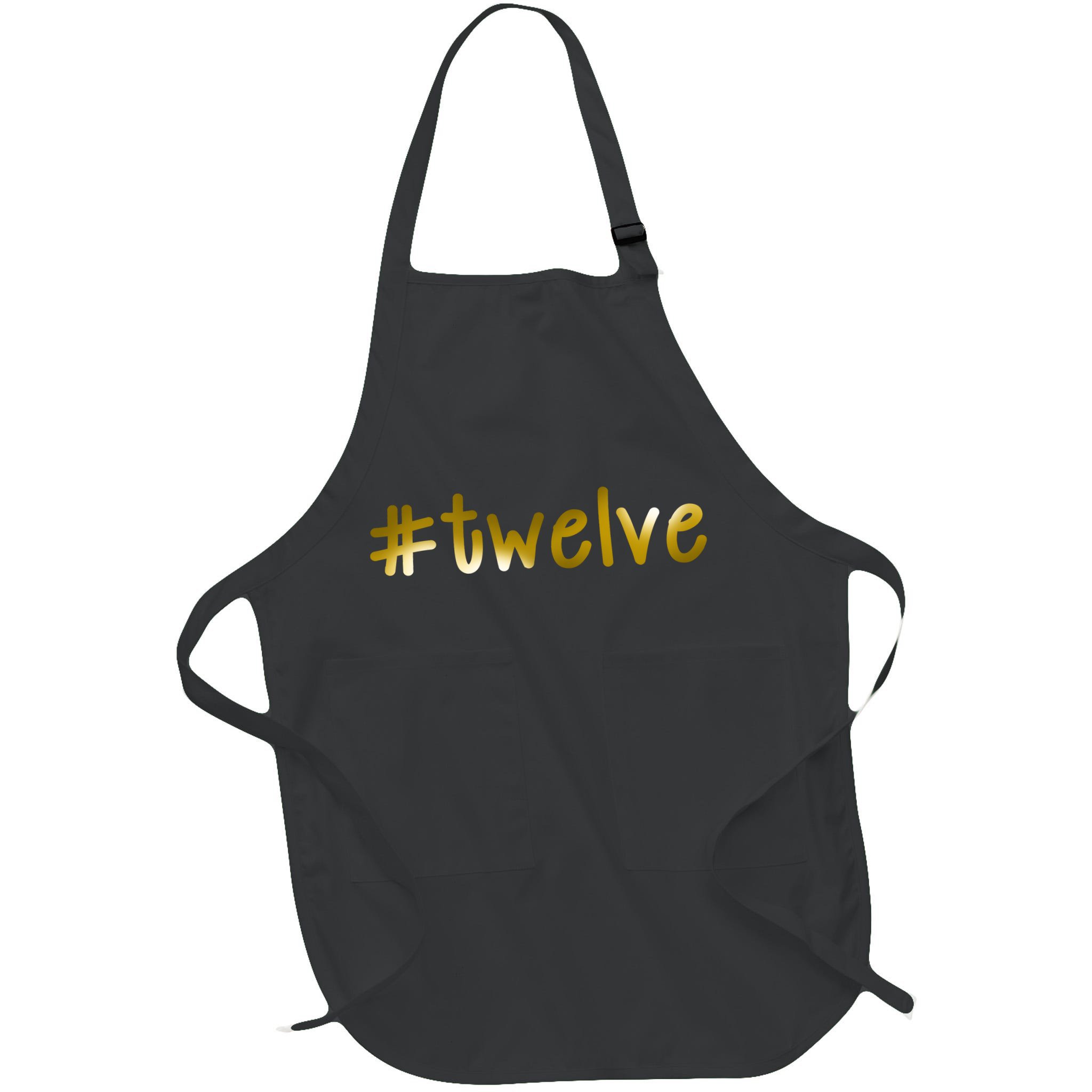 #Twelve 12th Birthday Gold Logo Apron