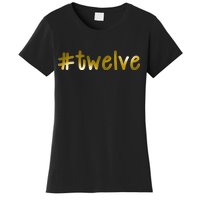 #Twelve 12th Birthday Gold Logo Women's T-Shirt