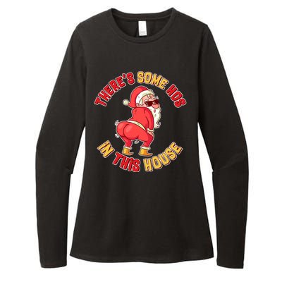 Twerking Santa Claus There's Some Hos In This House Womens CVC Long Sleeve Shirt