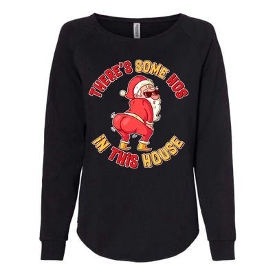 Twerking Santa Claus There's Some Hos In This House Womens California Wash Sweatshirt