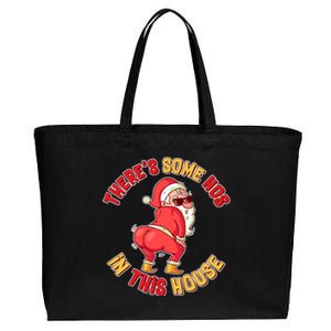 Twerking Santa Claus There's Some Hos In This House Cotton Canvas Jumbo Tote