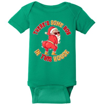 Twerking Santa Claus There's Some Hos In This House Baby Bodysuit