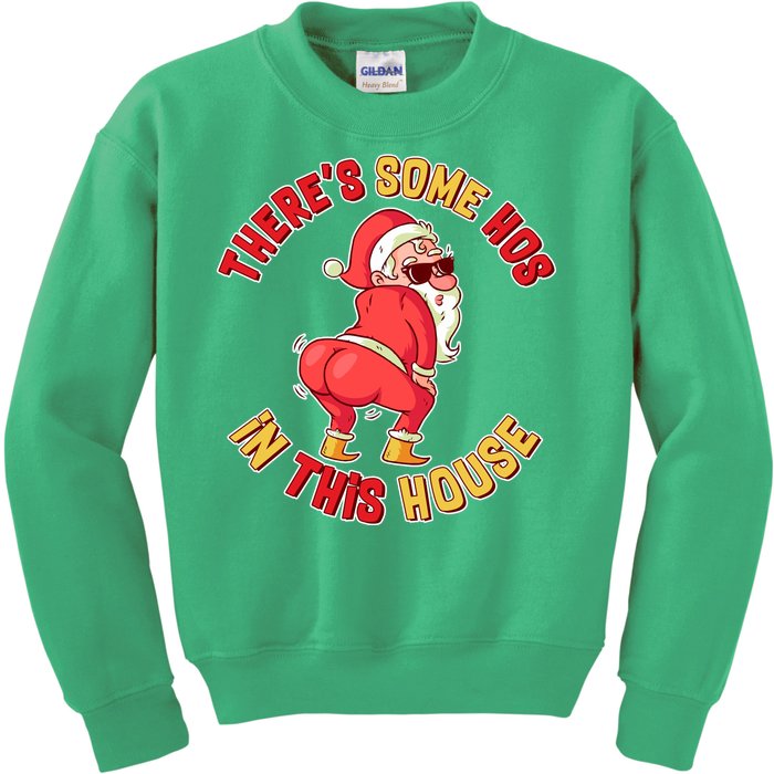 Twerking Santa Claus There's Some Hos In This House Kids Sweatshirt