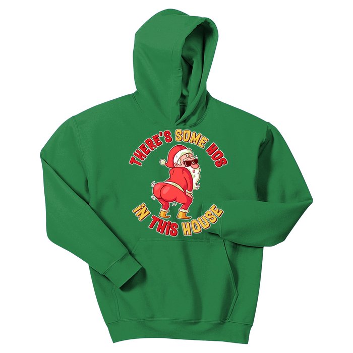 Twerking Santa Claus There's Some Hos In This House Kids Hoodie