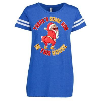 Twerking Santa Claus There's Some Hos In This House Enza Ladies Jersey Football T-Shirt