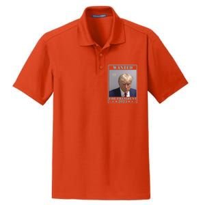 Trump Wanted For President 2024 Dry Zone Grid Polo