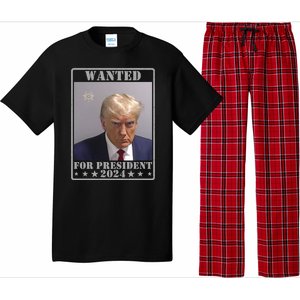 Trump Wanted For President 2024 Pajama Set